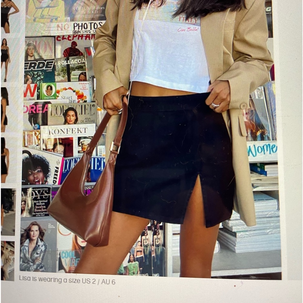 NWT the Lola black mini skirt by Lioness Australia - sold by Princess Polly🖤
